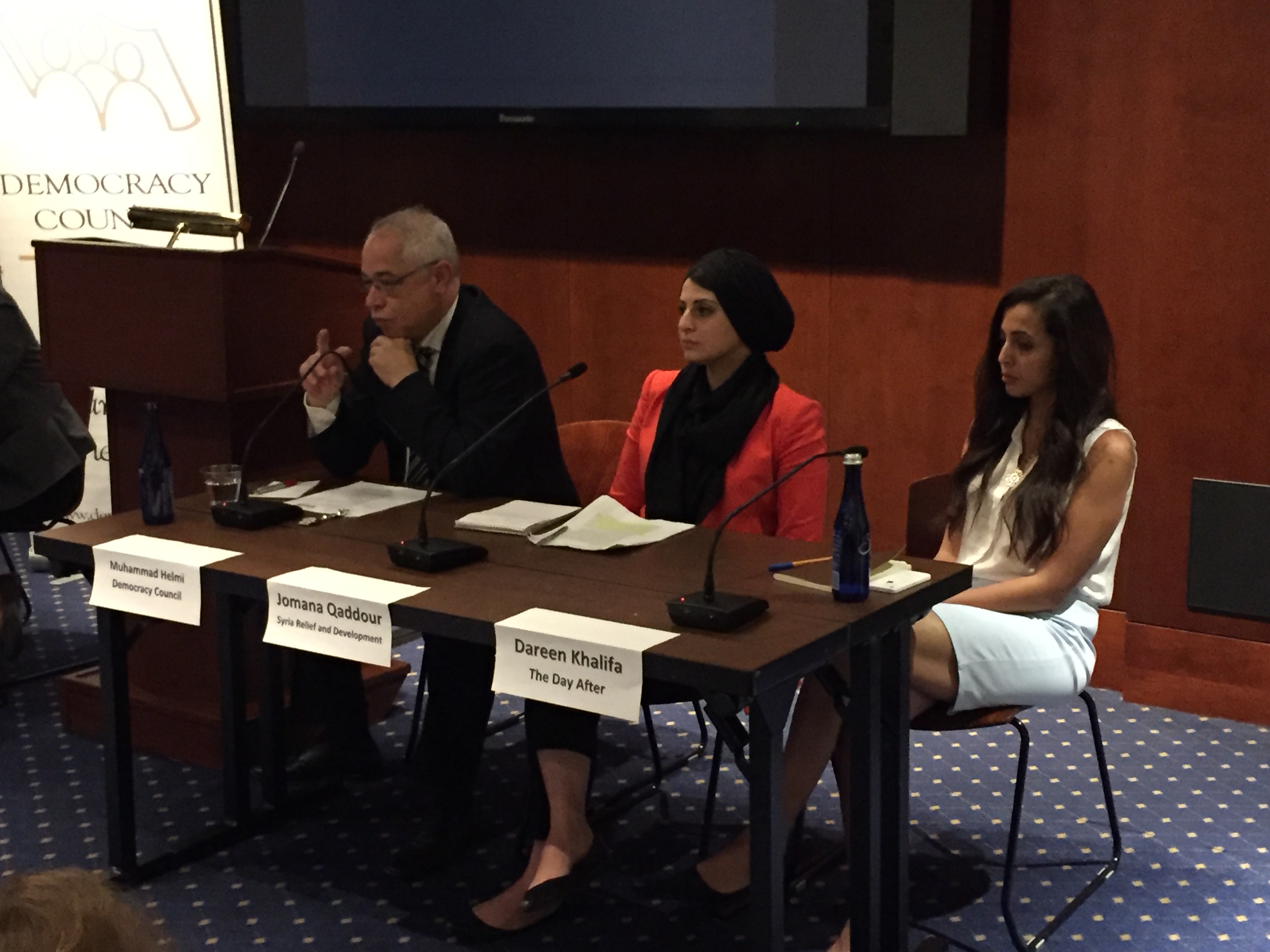 At Democracy Panel on Syria, Co-Founder Jomana Qaddour Discusses Education, Civil Society